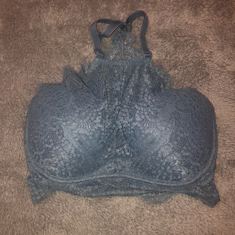 Pink Victoria’s Secret push-up lace bralette